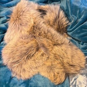 Coach Real Fur Pass Thru Scarf - Discontinued Fur Line